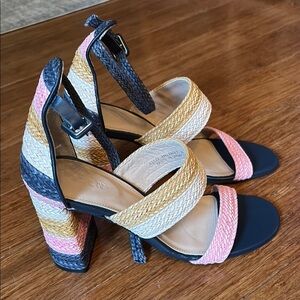 Boden women’s size 39 (8.5) Colorful Strappy Women's chunky heel Sandals